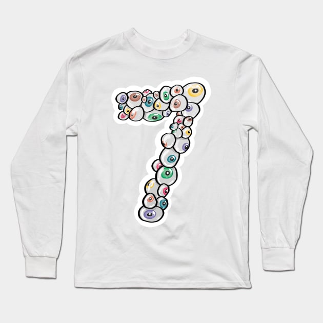 SE7EN EYES Long Sleeve T-Shirt by Lhollowaydesign